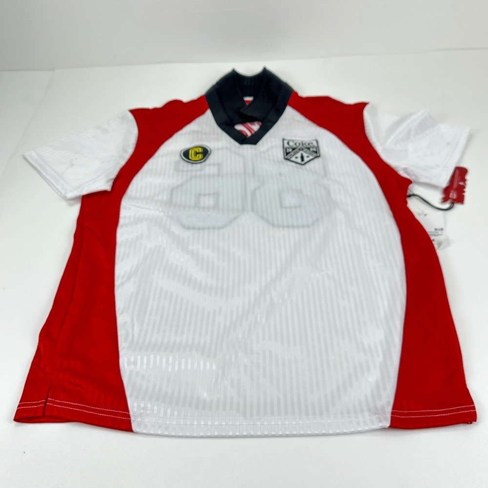 Coca-Cola Forever 21 Mens Soccer Jersey White Red 86‎ Graphic Size M NWT
